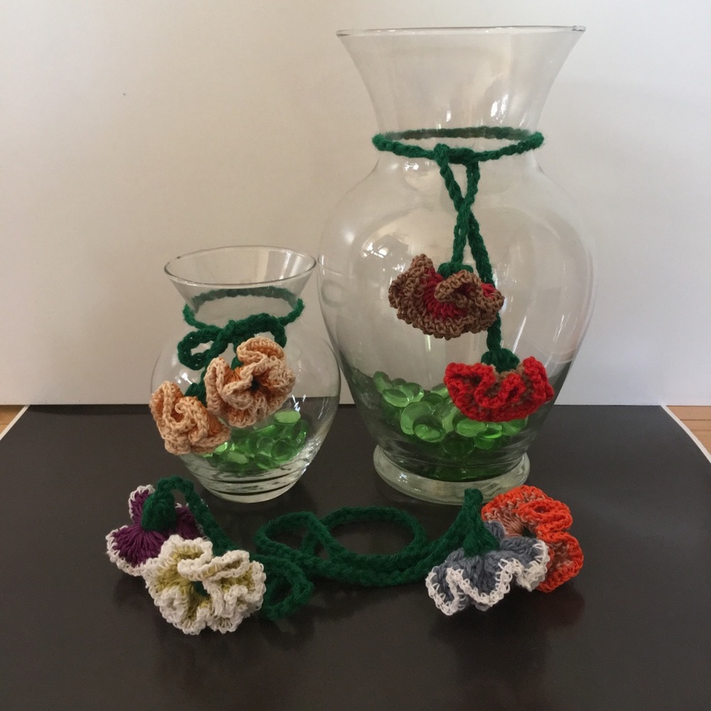 Handmade Flowers, vase decor